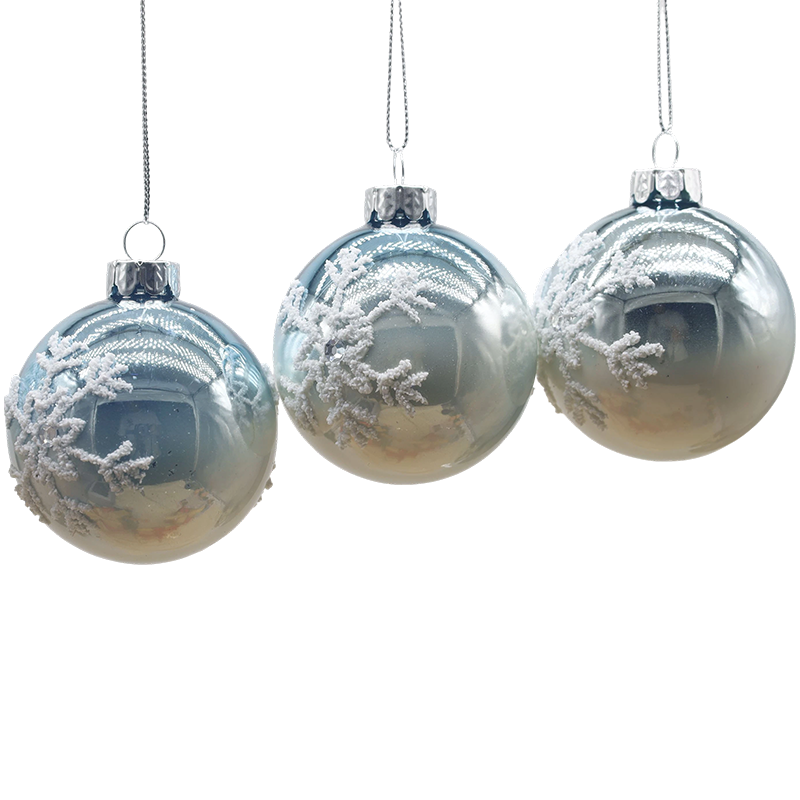Bola Kaca Hias Natal Dalam Ruangan 8×8×8cm
