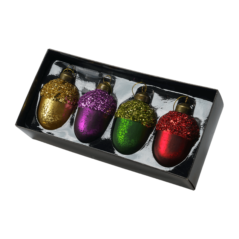 Set Kado Ornamen Kaca Natal
