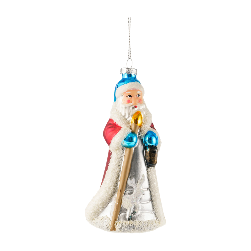 Ornamen Natal Kaca Tiup yang Dilukis dengan Tangan