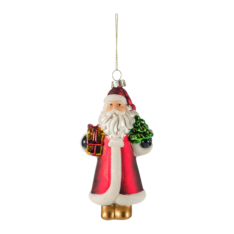 Ornamen Natal Kaca Tiup yang Dilukis dengan Tangan