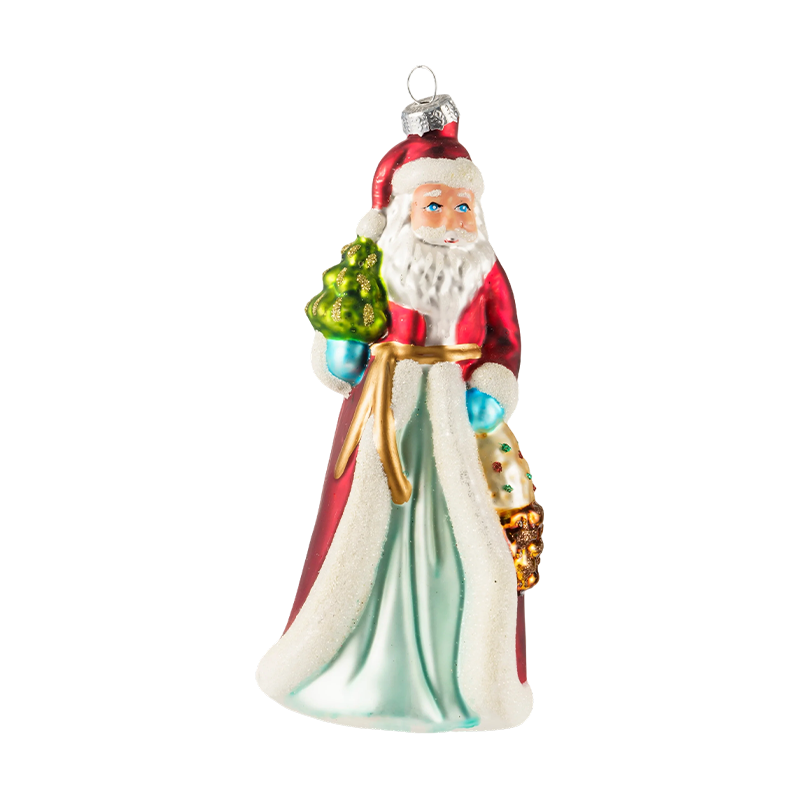 Ornamen Natal Kaca Tiup yang Dilukis dengan Tangan