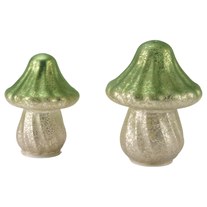 Ornamen Jamur Kaca Merkuri Gradien Buatan Tangan