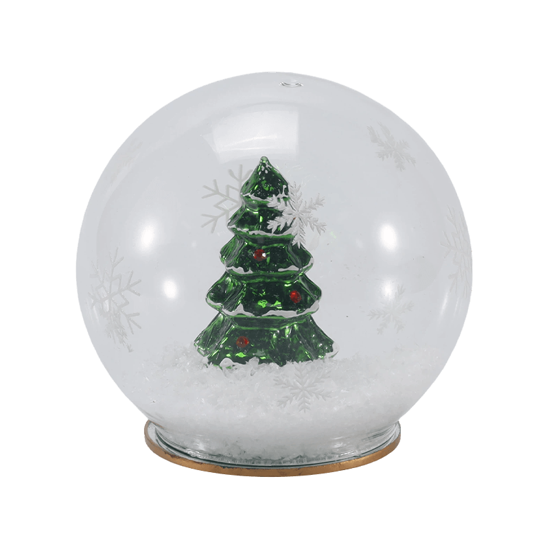 Lampu Bola Kaca yang Meriah (Warna-warni / Pohon Natal / Pemandangan Malam / Gaya Manusia Salju)