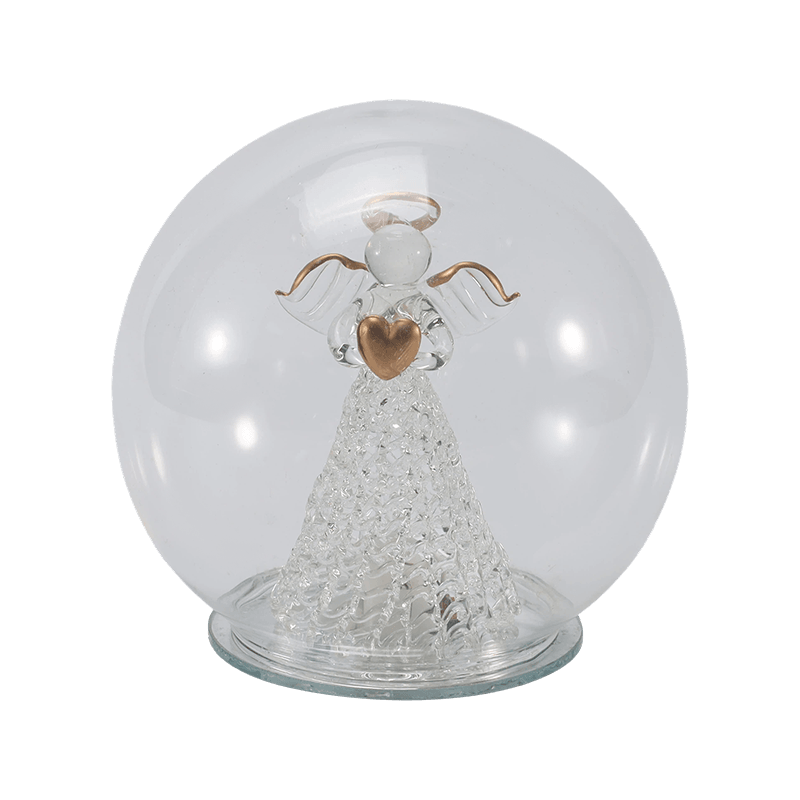 Cloche Kaca & Lampu Globe yang Meriah (Gaya Malaikat / Kelahiran / Pohon Natal / Hutan Rusa)