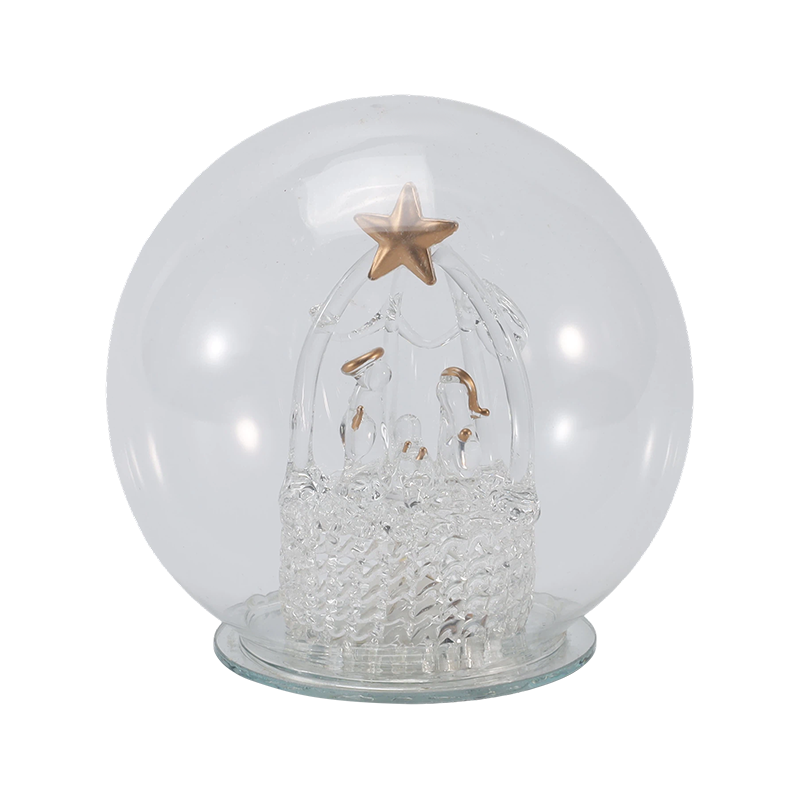 Cloche Kaca & Lampu Globe yang Meriah (Gaya Malaikat / Kelahiran / Pohon Natal / Hutan Rusa)