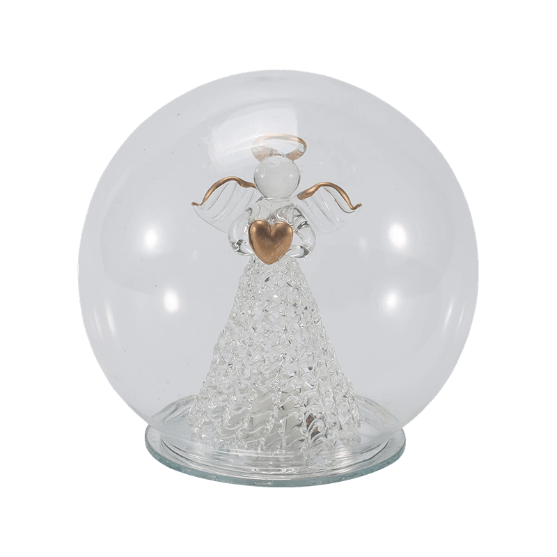 Cloche Kaca & Lampu Globe yang Meriah (Gaya Malaikat / Kelahiran / Pohon Natal / Hutan Rusa)