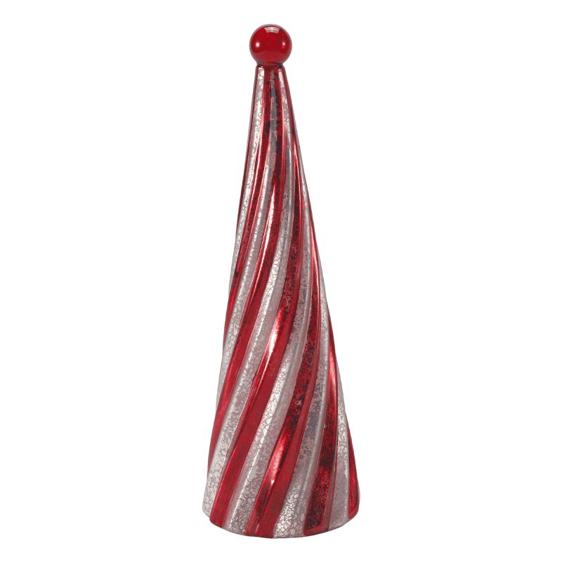 10*20 cm & 10*25cm & 10*30cm Pohon Natal Swirl Kaca Merkuri Antik