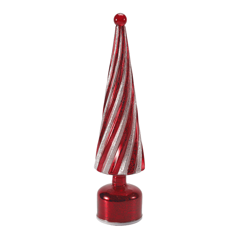 10*20 cm & 10*25cm & 10*30cm Pohon Natal Swirl Kaca Merkuri Antik