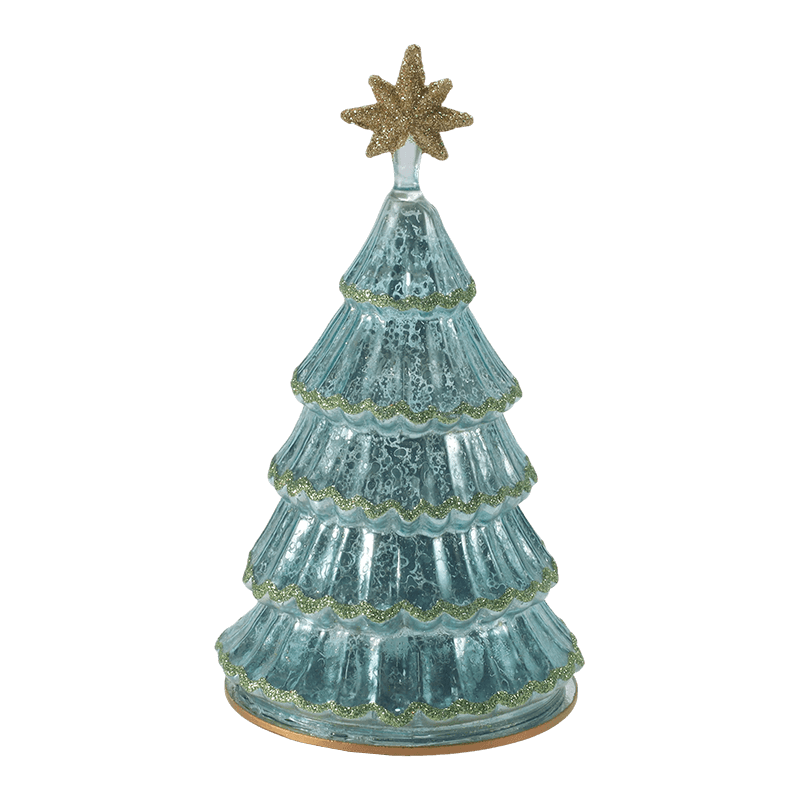 Lampu Pohon Natal Berlapis Kaca Merkuri Antik 10*20 cm