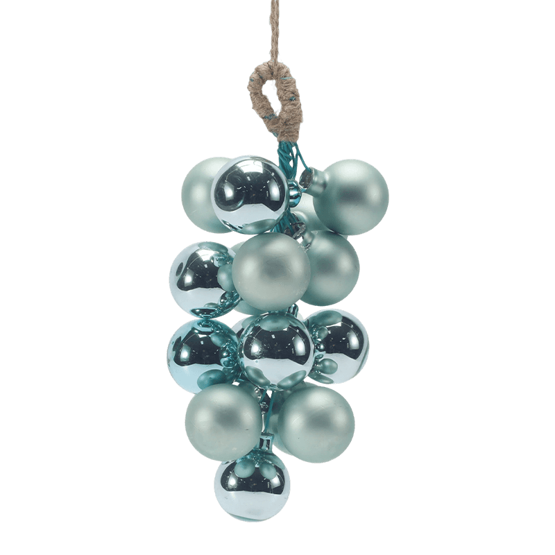 Ornamen Natal Kaca Cluster Anggur