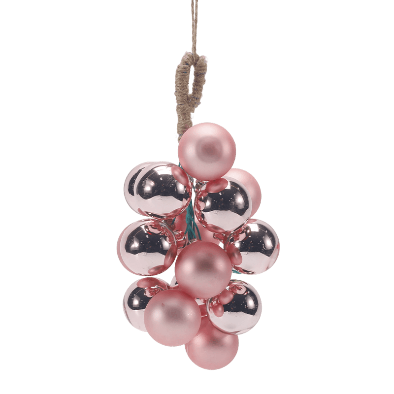Ornamen Natal Kaca Cluster Anggur