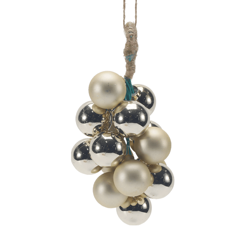 Ornamen Natal Kaca Cluster Anggur