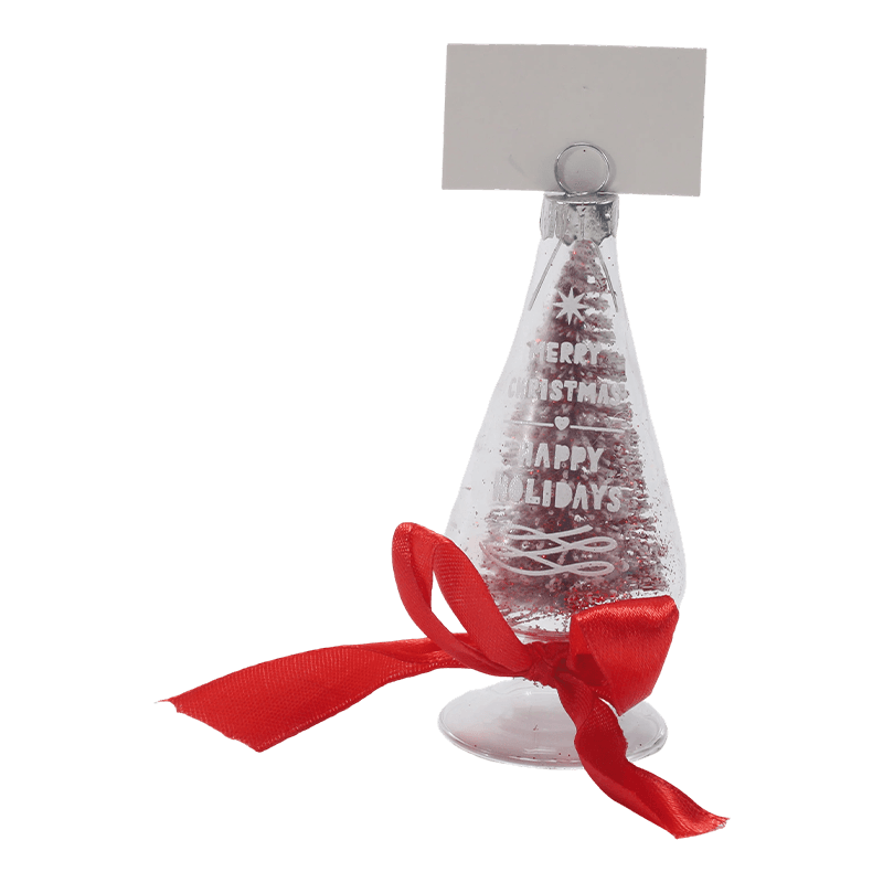 Ornamen Natal Kaca Buatan Tangan