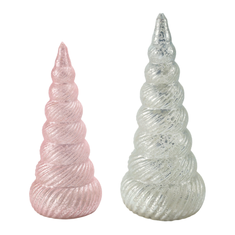 Dekorasi Pohon Natal Bertekstur Spiral