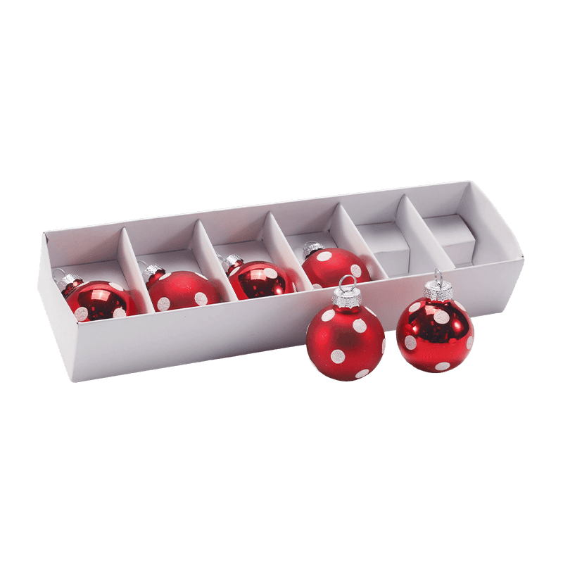 Ornamen Bola Natal Kaca Buatan Tangan