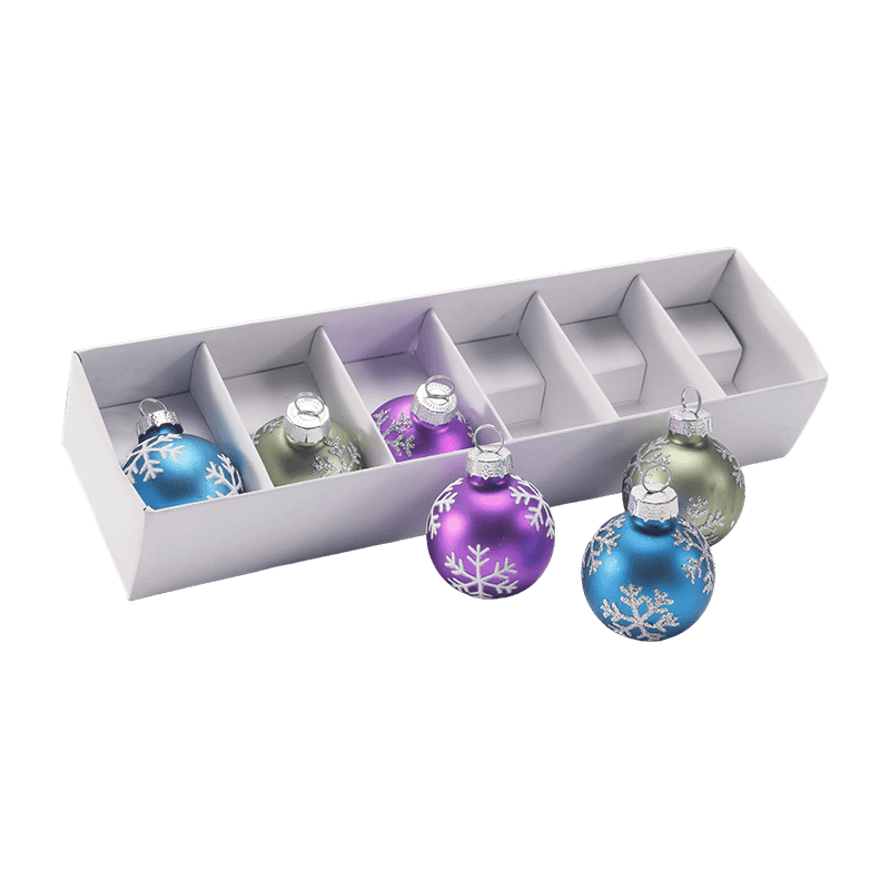 Set Ornamen Bola Natal Kaca Meriah