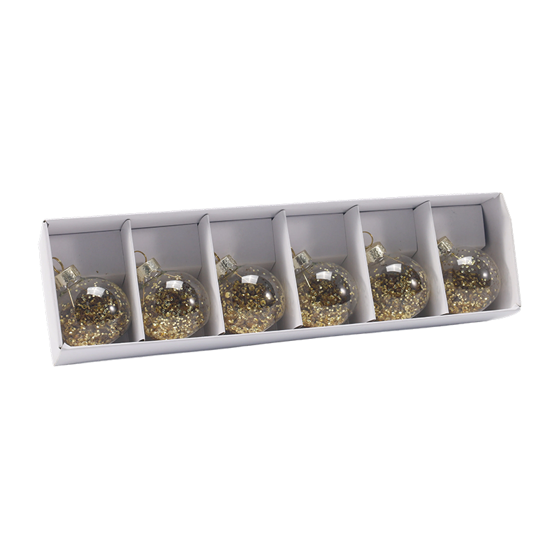 Set Ornamen Bola Natal Kaca Premium