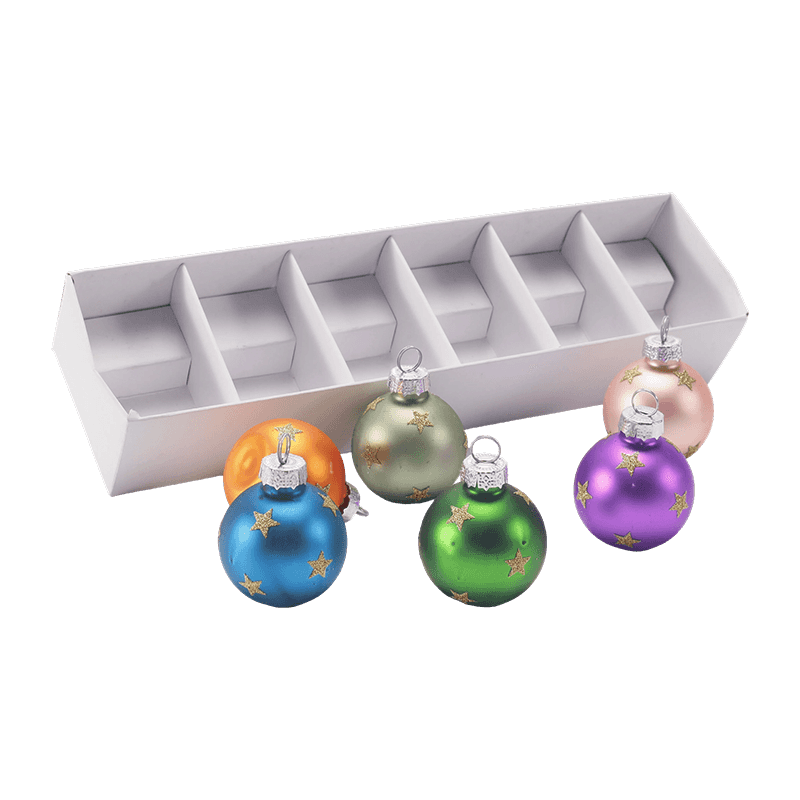Set Ornamen Bola Natal Kaca Premium