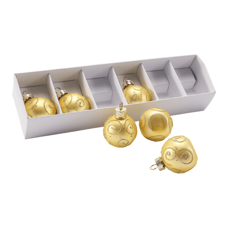 Ornamen Bola Natal Kaca Buatan Tangan