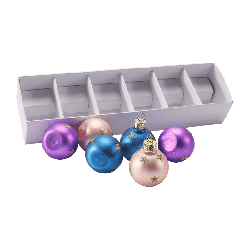 Ornamen Bola Natal Kaca Buatan Tangan