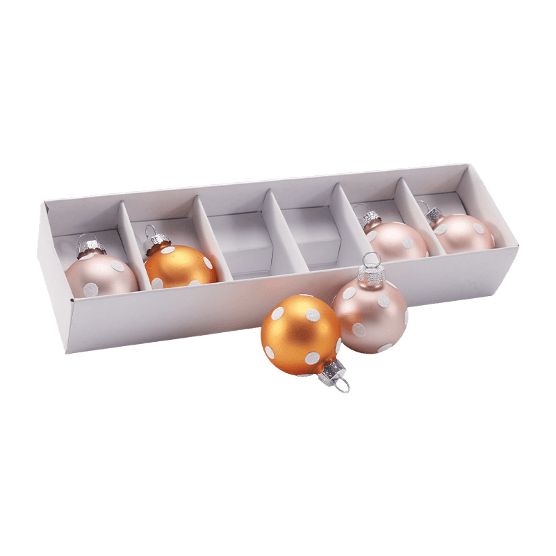 Set Ornamen Bola Natal Kaca Meriah