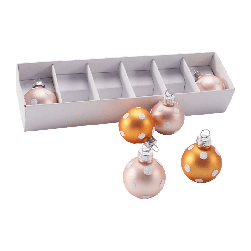 Set Ornamen Bola Natal Kaca Meriah