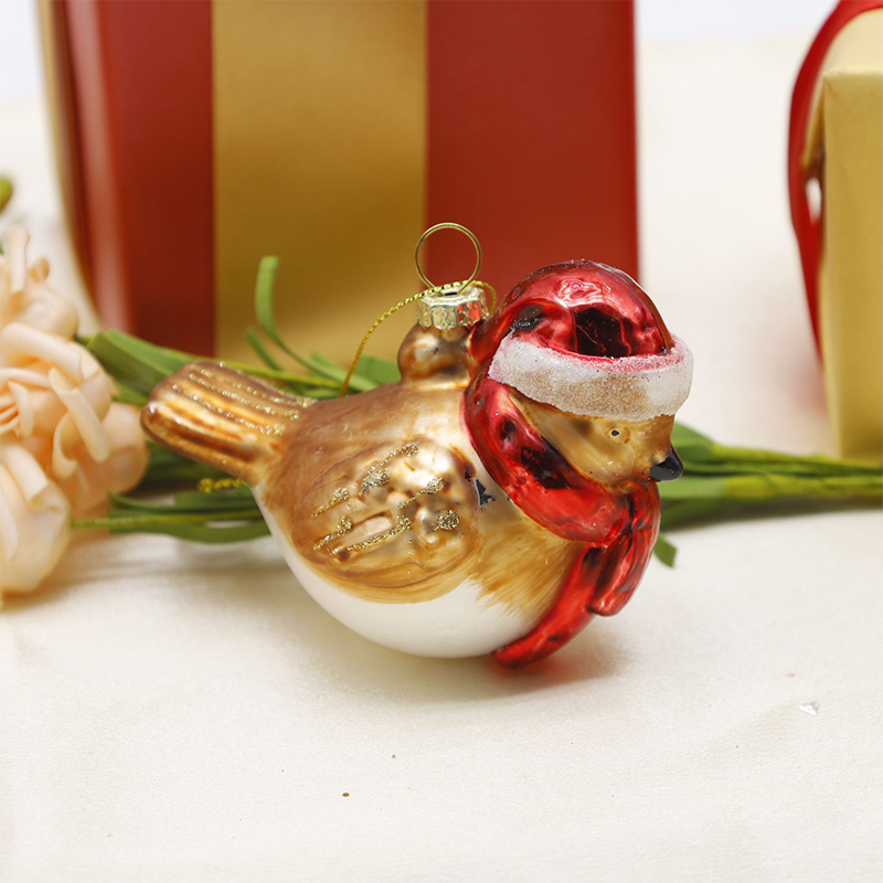 Dekorasi Gantung Ornamen Kaca Natal Berbentuk Hewan