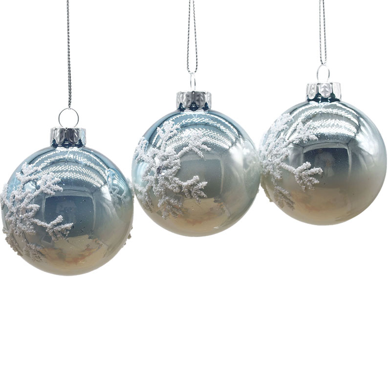 Bola Kaca Hias Natal Dalam Ruangan 8×8×8cm