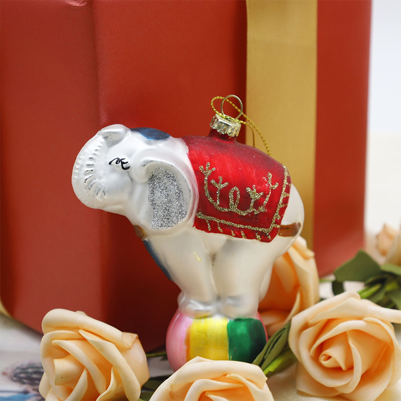 Dekorasi Gantung Ornamen Kaca Natal Berbentuk Hewan